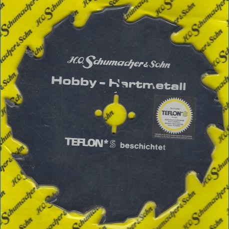 H.O. Schumacher+Sohn Hartmetallbestücktes Kreissägeblatt Hobby Grobzahn antihaftbeschichtet – Ø 150 mm, Bohrung 16 mm