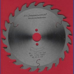 H.O. Schumacher+Sohn Hartmetallbestücktes Präzisions-Kreissägeblatt Mittelzahn – Ø 160 mm, Bohrung 20 mm