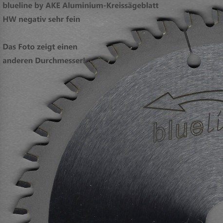 blueline by AKE Aluminium-Kreissägeblatt HW negativ sehr fein – Ø 180 mm, Bohrung 30 mm