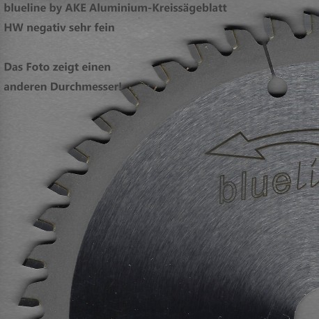 blueline by AKE Aluminium-Kreissägeblatt HW negativ sehr fein – Ø 136 mm, Bohrung 20 mm