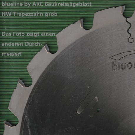 blueline by AKE Baukreissägeblatt HW Trapezzahn sehr grob – Ø 350 mm, Bohrung 30 mm