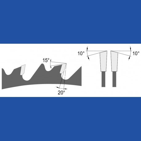 blueline by AKE Universalkreissägeblatt HW spandickenbegrenzt grob – Ø 250 mm, Bohrung 30 mm