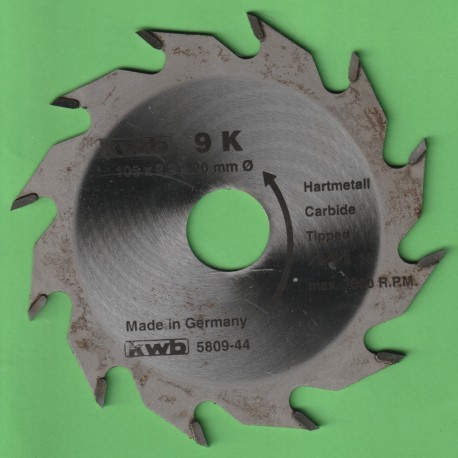 kwb Bauholzblatt Typ K Hartmetall Grobzahn – Ø 105 mm, Bohrung 20 mm
