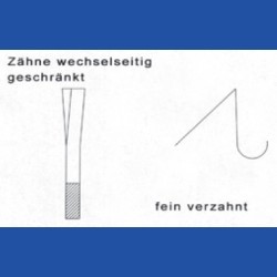 PRÄZISA Jännsch Chrom-Vanadium Kreissägeblatt Type B Feinzahn – Ø 180 mm, Bohrung 30 mm