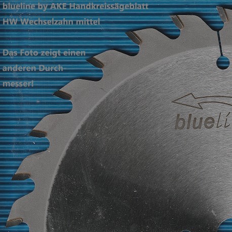 blueline by AKE Handkreissägeblatt HW Wechselzahn mittel schmal für Sägen von Mafell – Ø 180 mm, Bohrung 30 mm