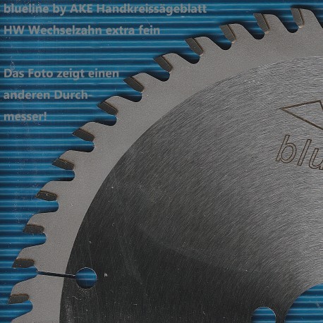 blueline by AKE Handkreissägeblatt HW Wechselzahn extra fein – Ø 150 mm, Bohrung 30 mm