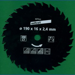 Kreissägeblätter Ø 190 mm (7½'')