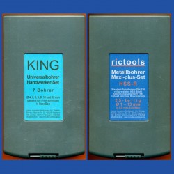 Kombinierte Sets mit Metallbohrern HSS-R