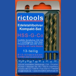 Edelstahlbohrer HSS-G-Co Sortimente