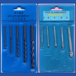Kombinierte Sets mit KING Glasbohrern
