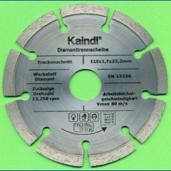 Diamant-Trennscheiben Ø 115 mm