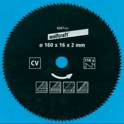 Kreissägeblätter Ø 160 mm, Bohrung 16 mm