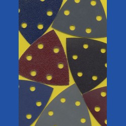 Delta-Schleifscheiben 93 mm 6-fach gelocht im Kreis